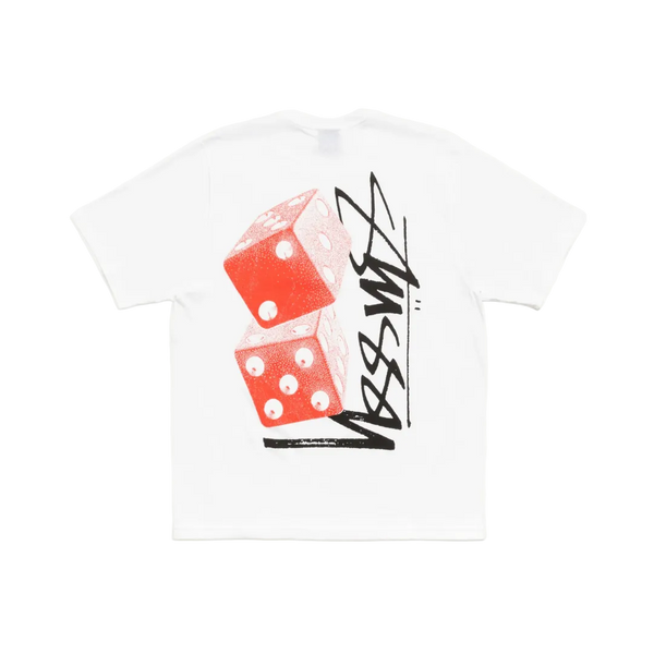 Stussy Tall Dice White Tee