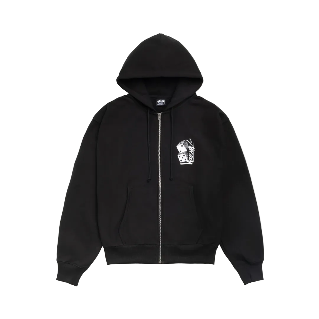 Stussy Tall Dice Zip Hoodie Schwarz