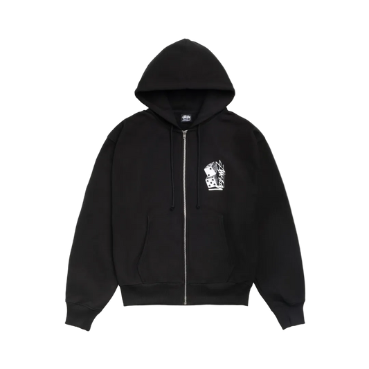 Stussy Tall Dice Zip Hoodie Schwarz