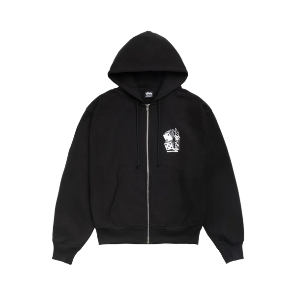 Stussy Tall Dice Zip Hoodie Black
