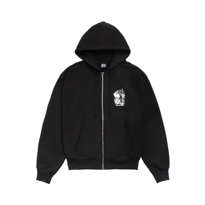 Stussy Tall Dice Zip Hoodie Schwarz