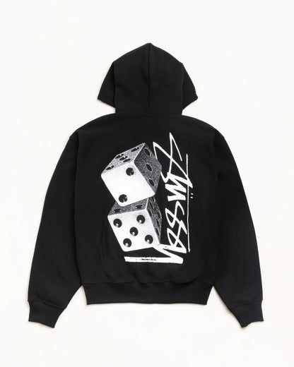 Stussy Tall Dice Zip Hoodie Schwarz