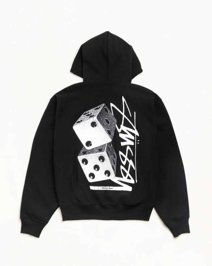Stussy Tall Dice Zip Hoodie Schwarz