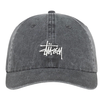 Stussy Cap Washed Black