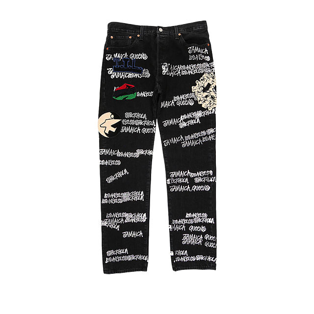 Stussy X Denim Tears X Our Legacy Ttl 501 Jean Black