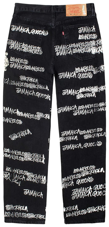 Stussy X Denim Tears X Our Legacy Ttl 501 Jean Black