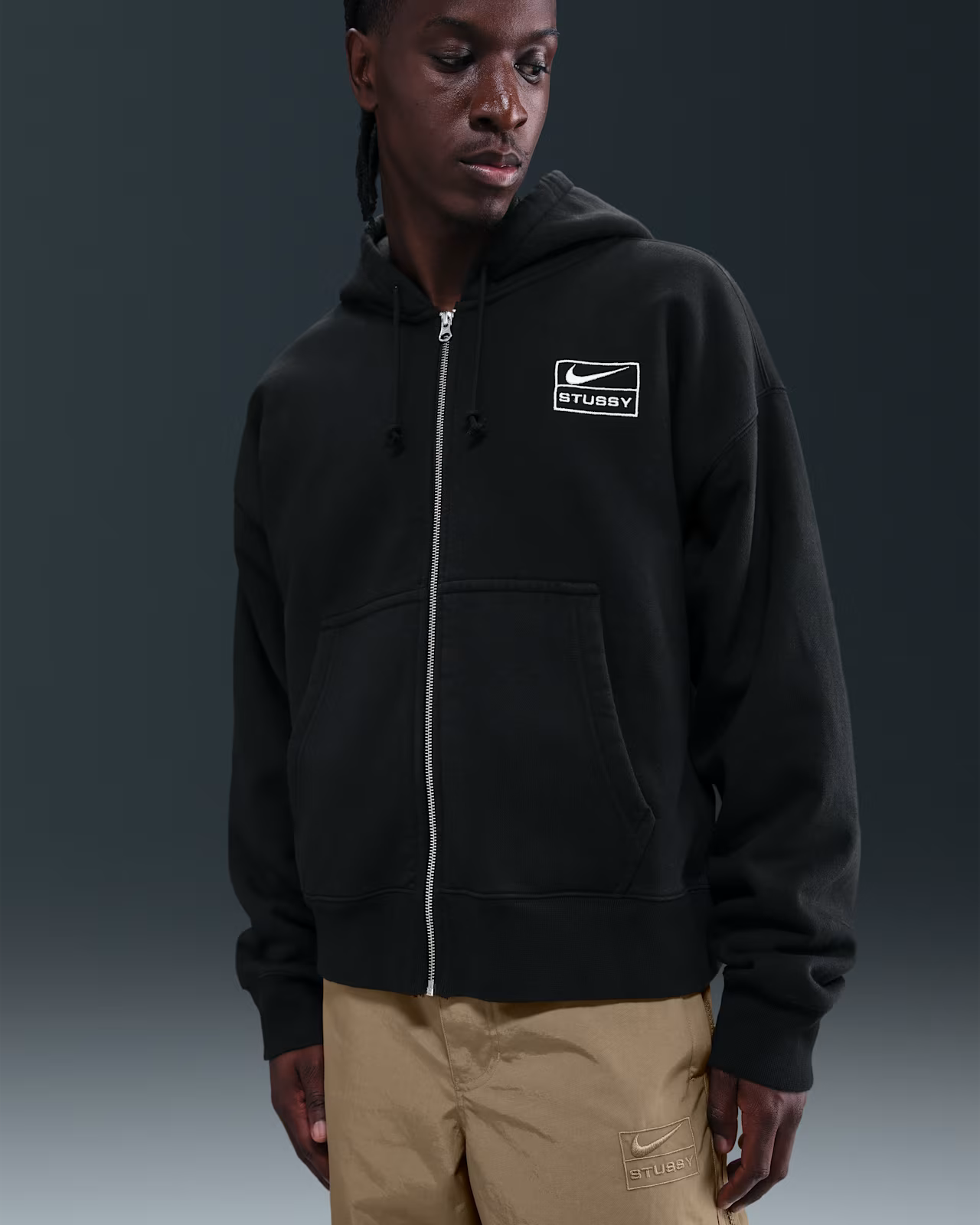Stussy x Nike Zip Black