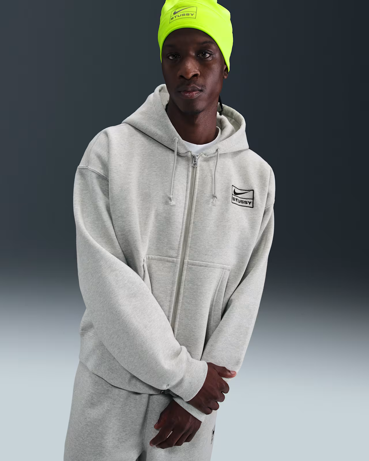 Stussy x Nike Zip Grey