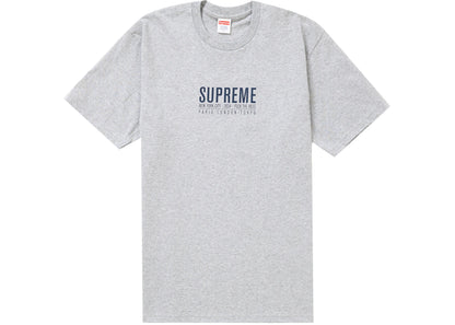 T Shirt Supreme Paris Grey