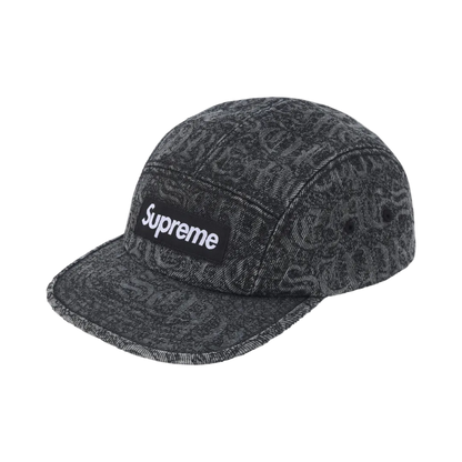 Supreme 5 Panel Denim Camp Cap Schwarz