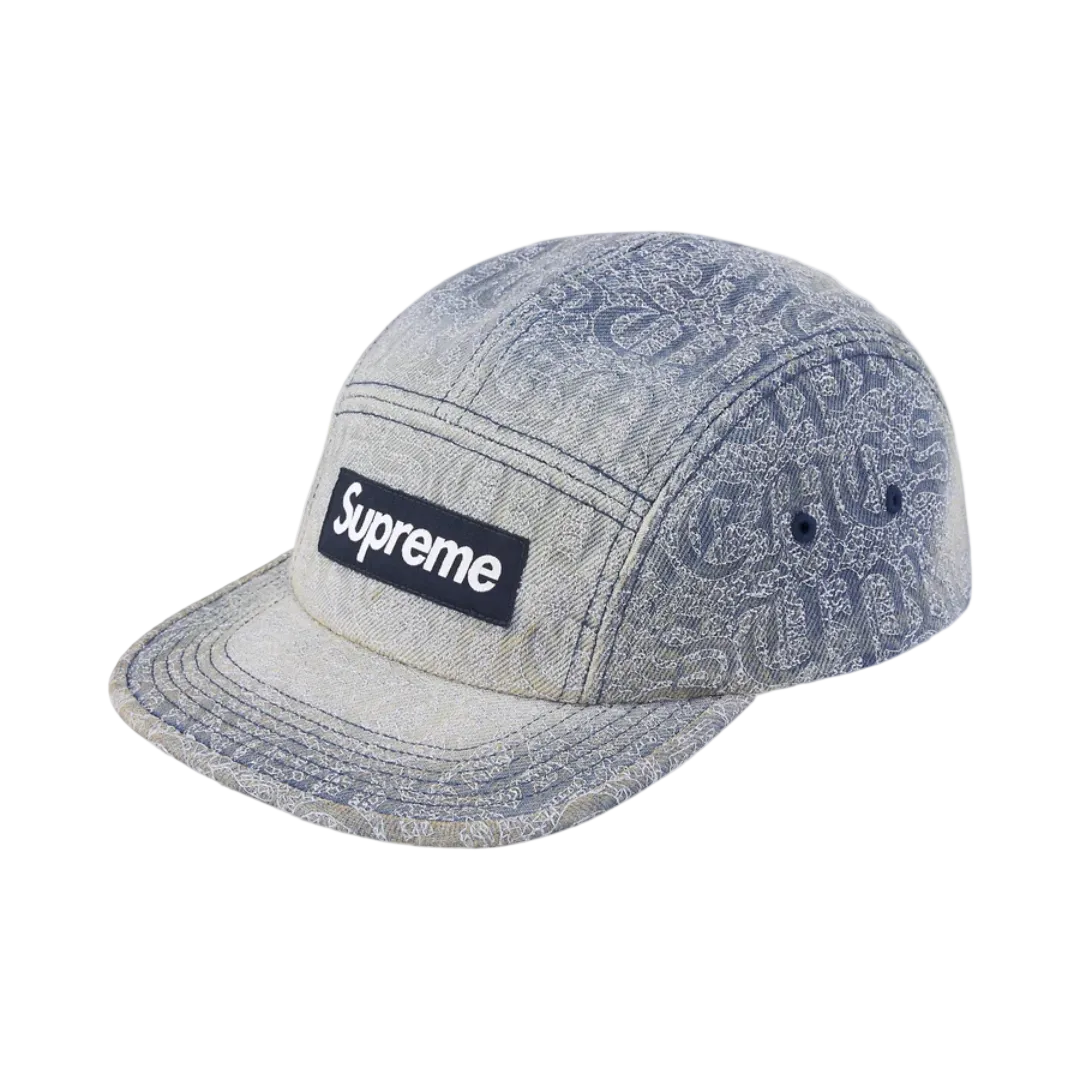 Supreme Cap 5 Panel Denim Camp Blue