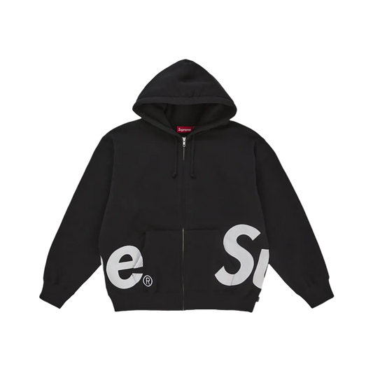 Supreme Big Logo Kapuzenpullover mit Reißverschluss in Schwarz