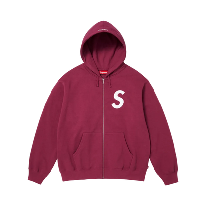 Supreme Bordeaux Zip Hoodie