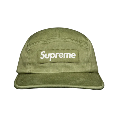 Supreme Cap 5 Panel Washed Olive