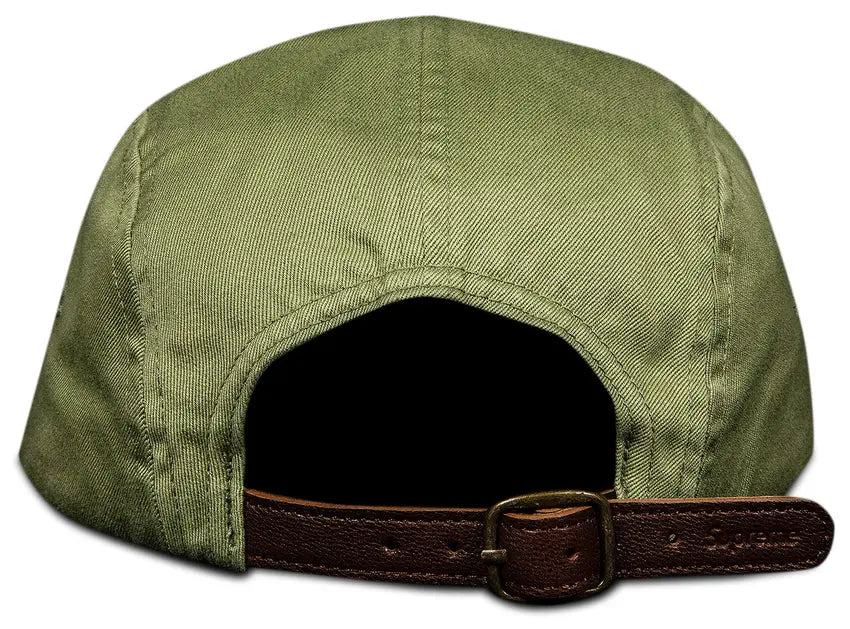 Supreme Cap 5 Panel Washed Olive