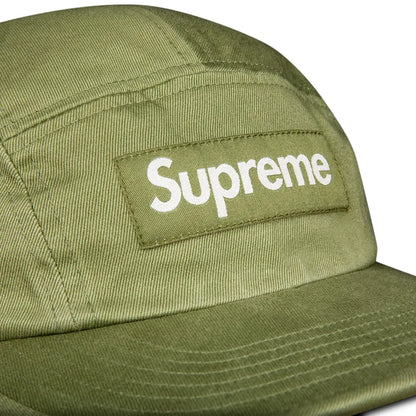 Supreme Cap 5 Panel Washed Olive