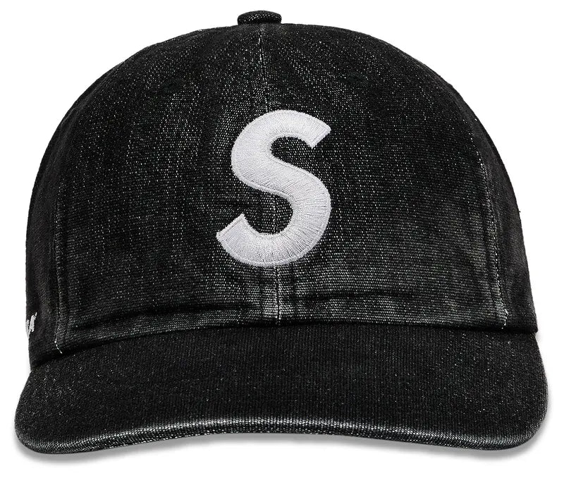 Supreme Cordura Denim S Logo 6-Panel Schwarz
