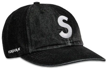 Supreme Cordura Denim S Logo 6-Panel Schwarz