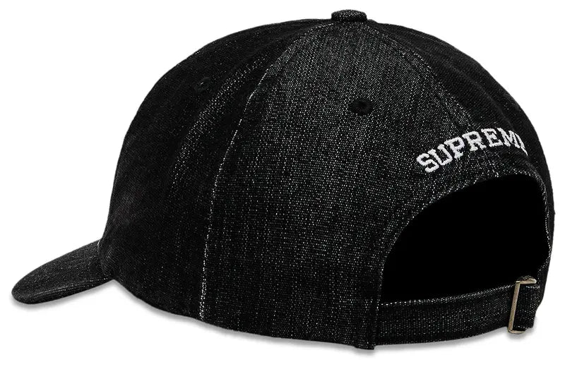 Supreme Cordura Denim S Logo 6-Panel Schwarz