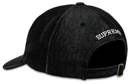 Supreme Cordura Denim S Logo 6-Panel Schwarz