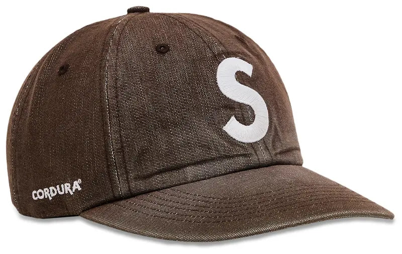 Supreme Cordura Denim S Logo 6-Panel Braun