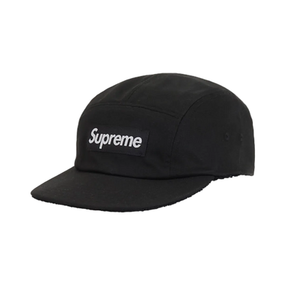 Supreme Reversible Terry Camp Cap Black