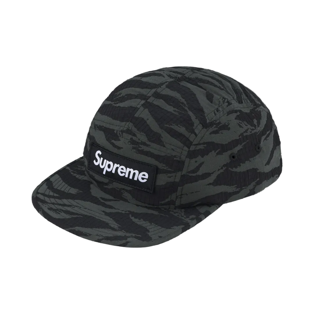 Supreme Tiger Camo 5 Panel Cap Black