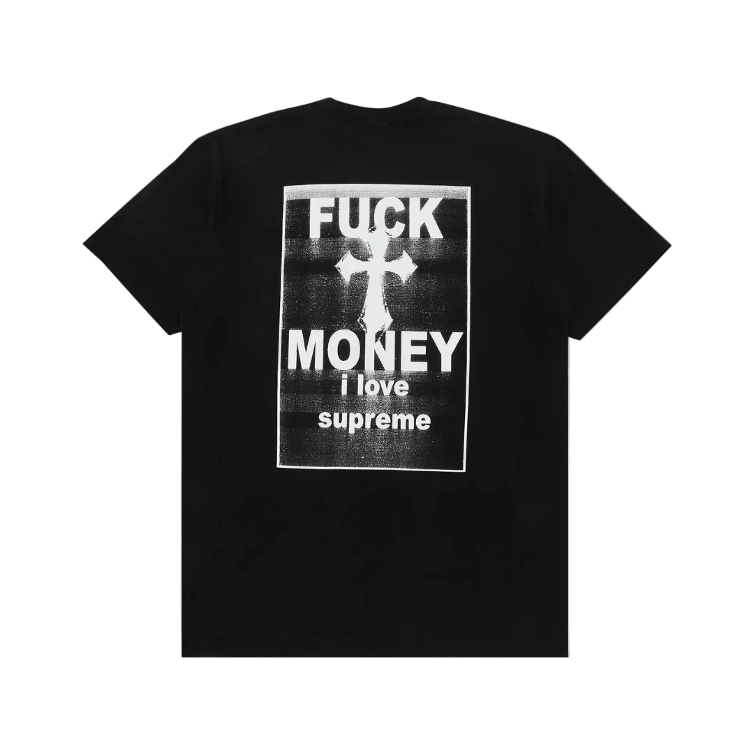 Supreme T-Shirt mit Aufschrift „Fuck Money“