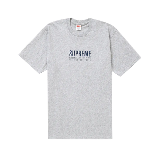 T Shirt Supreme Paris Grey