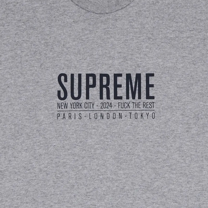 T Shirt Supreme Paris Grey