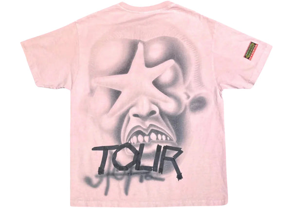 Travis Scott T-Shirt mit rosa Stern