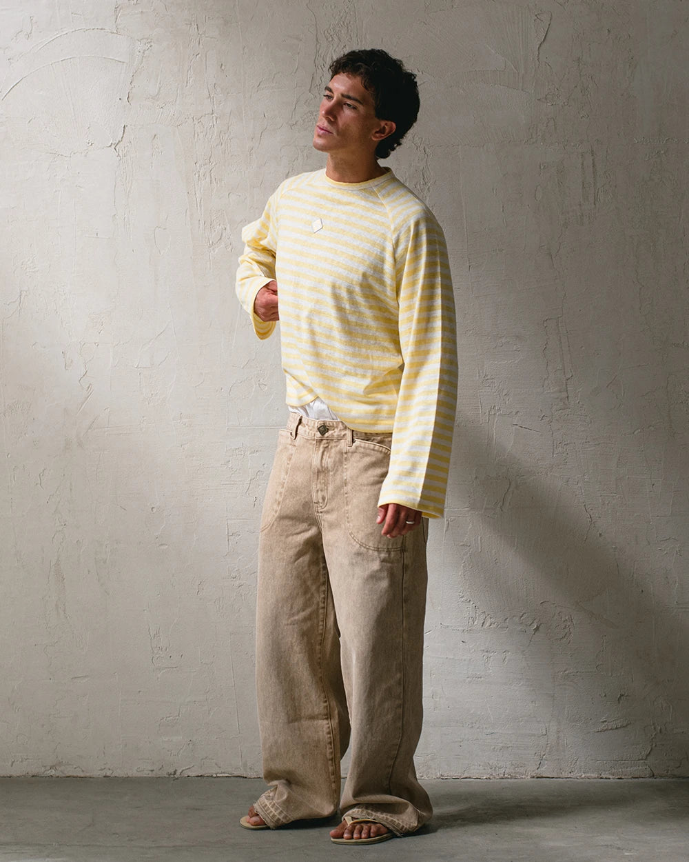 Host Striped Rag Yellow Long Sleeve