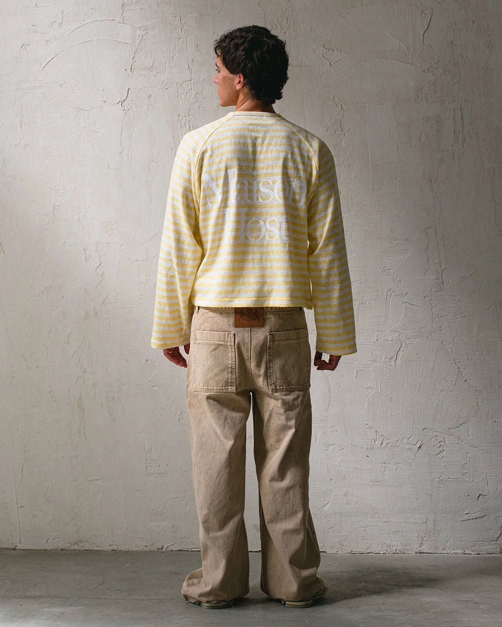 Host Striped Rag Yellow Long Sleeve