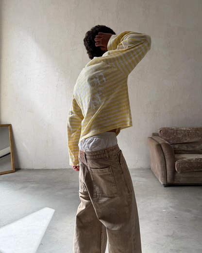 Host Striped Rag Yellow Long Sleeve