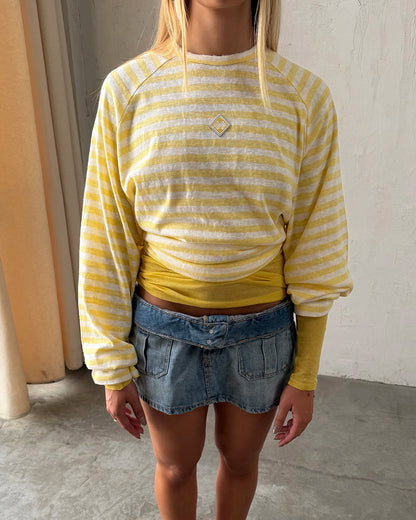 Host Striped Rag Yellow Long Sleeve