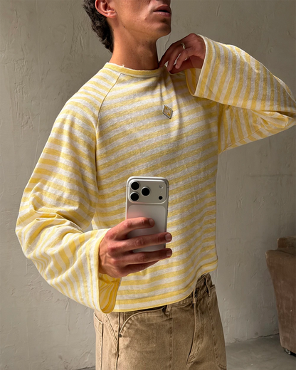 Host Striped Rag Yellow Long Sleeve