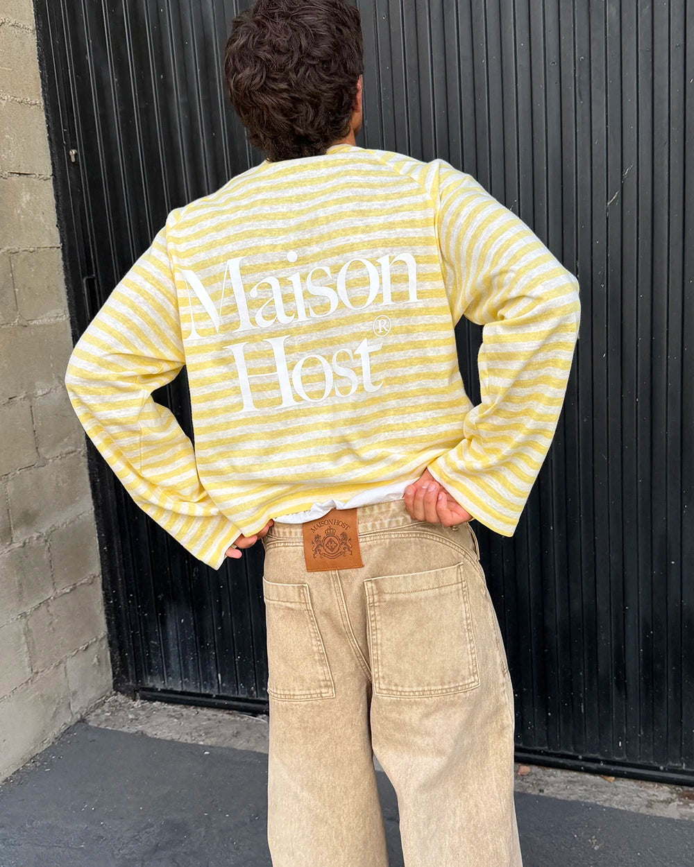 Host Striped Rag Yellow Long Sleeve