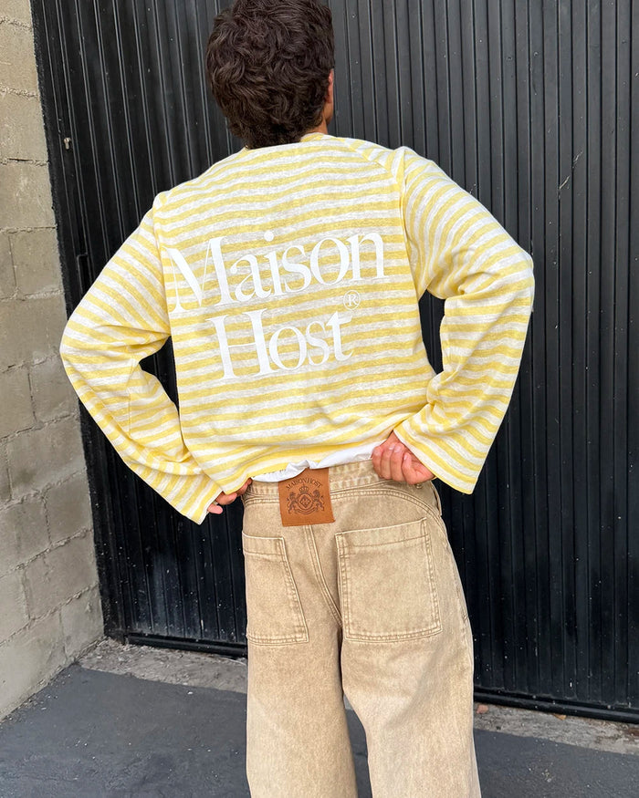 Host Striped Rag Yellow Long Sleeve
