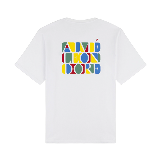Aime Leon Dore Stacked Logo Tee - white | Saturday Concept