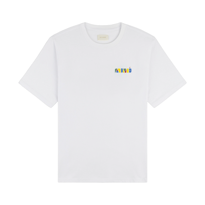 Aime Leon Dore Stacked Logo Tee - white | Saturday Concept