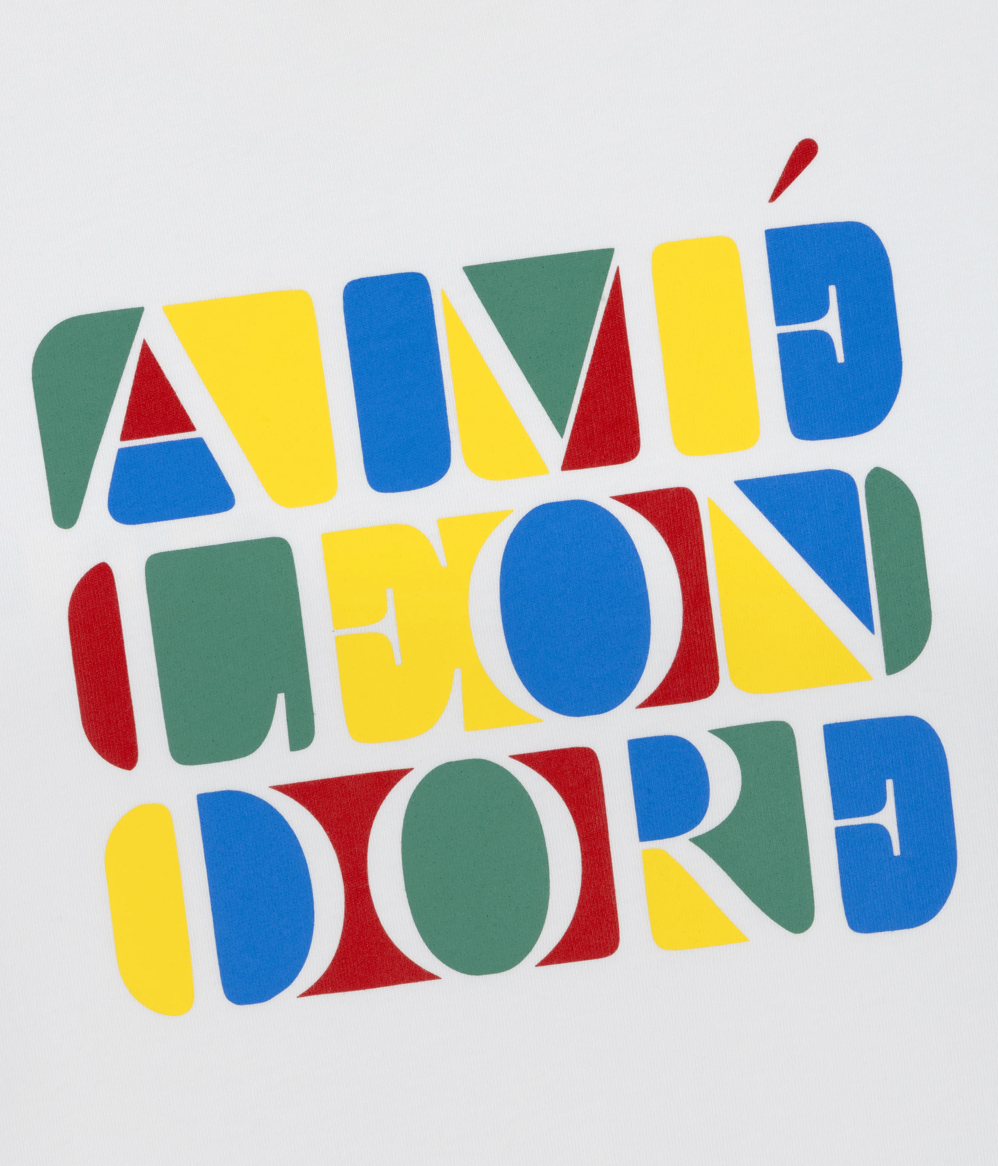 Aime Leon Dore Stacked Logo Tee - white | Saturday Concept