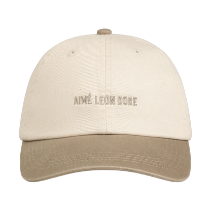Aime Leon Dore Washed Chino Cap - beige, white | Saturday Concept