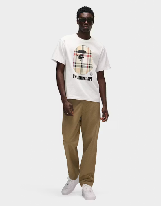 BAPE A Bathing Ape White Cream Tee - white, beige | Saturday Concept