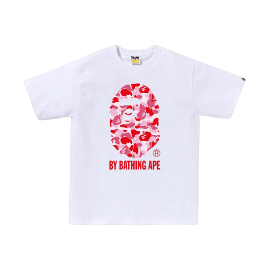 BAPE A Bathing Ape White Pink Tee - white, pink | Saturday Concept