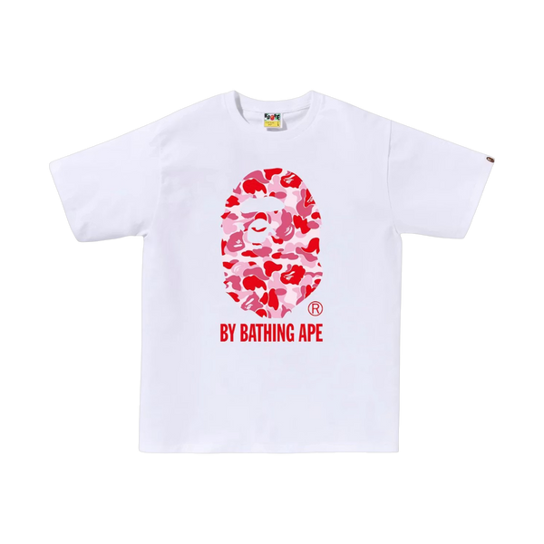 BAPE A Bathing Ape White Pink Tee - white, pink | Saturday Concept