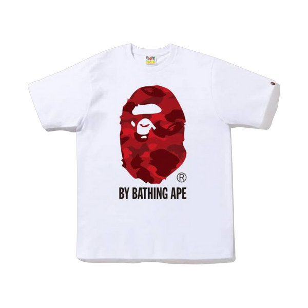 BAPE A Bathing Ape White Red Tee - white, red | Saturday Concept
