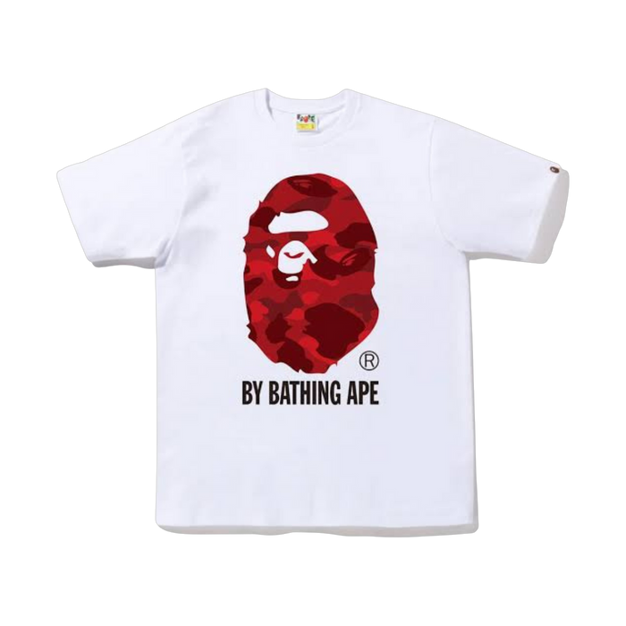 BAPE A Bathing Ape White Red Tee - white, red | Saturday Concept