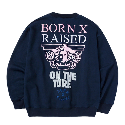 Born x Raised Rundhalsausschnitt Marineblau