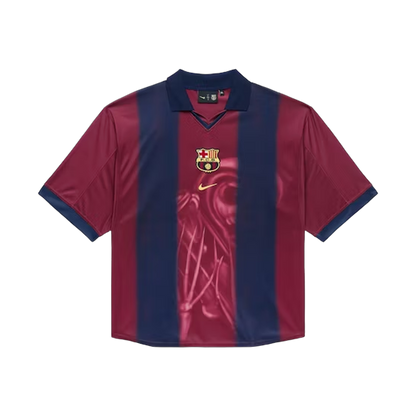Camiseta de fútbol Travis Scott x Nike x FC Barcelona Retro 2000/01 Home Skeleton Multicol