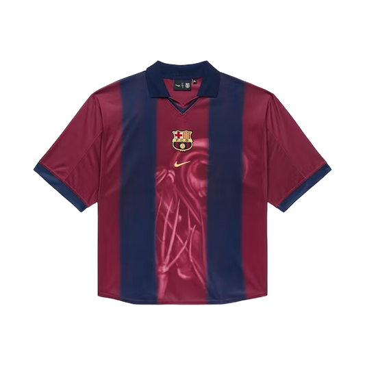 Camiseta de fútbol Travis Scott x Nike x FC Barcelona Retro 2000/01 Home Skeleton Multicol
